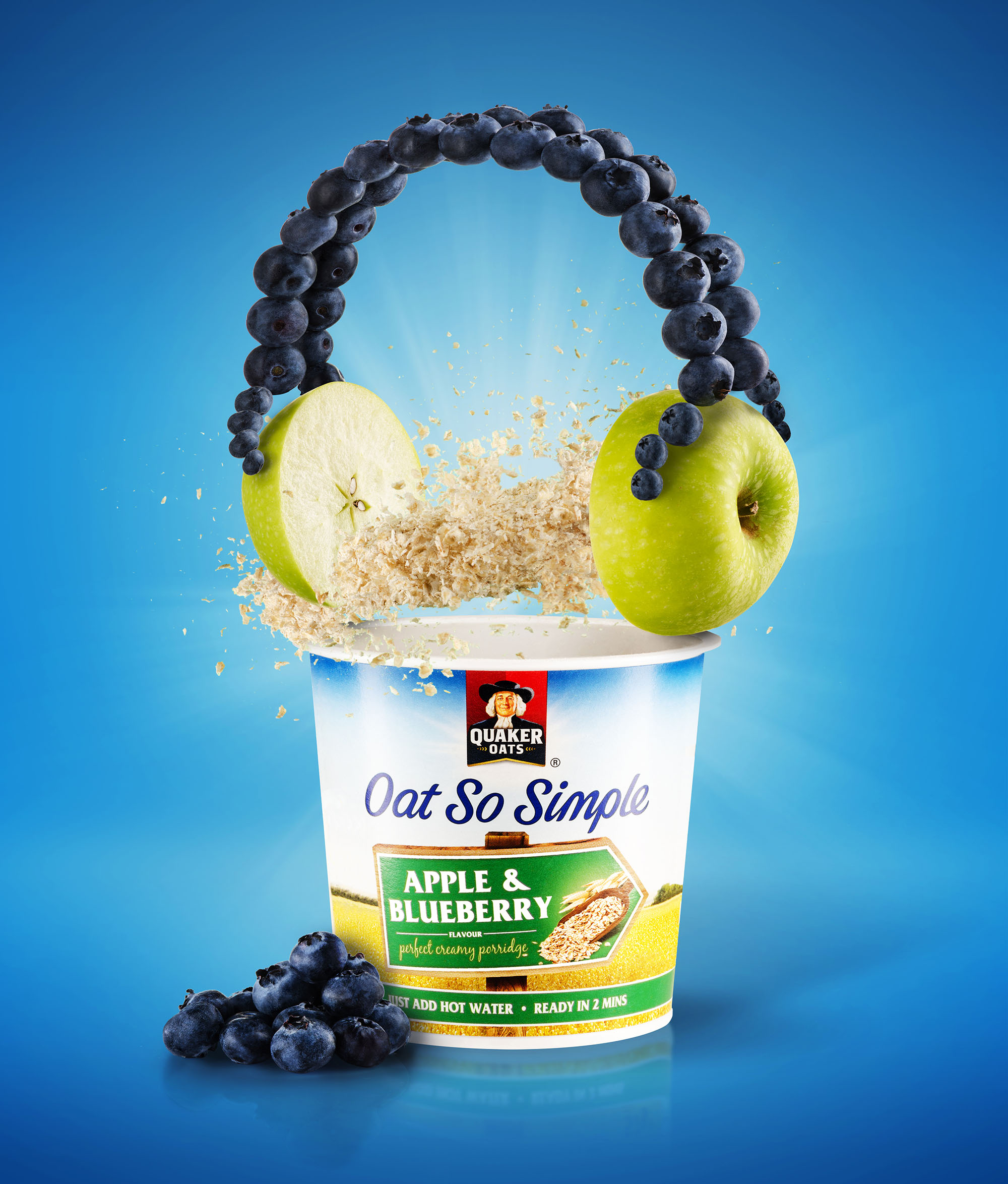 Ian Knaggs Commercial Product Photographer - Quaker Oats Apple Porridge