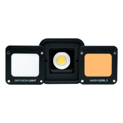 Lume Cube 2 magnetic diffusion and warm white gel