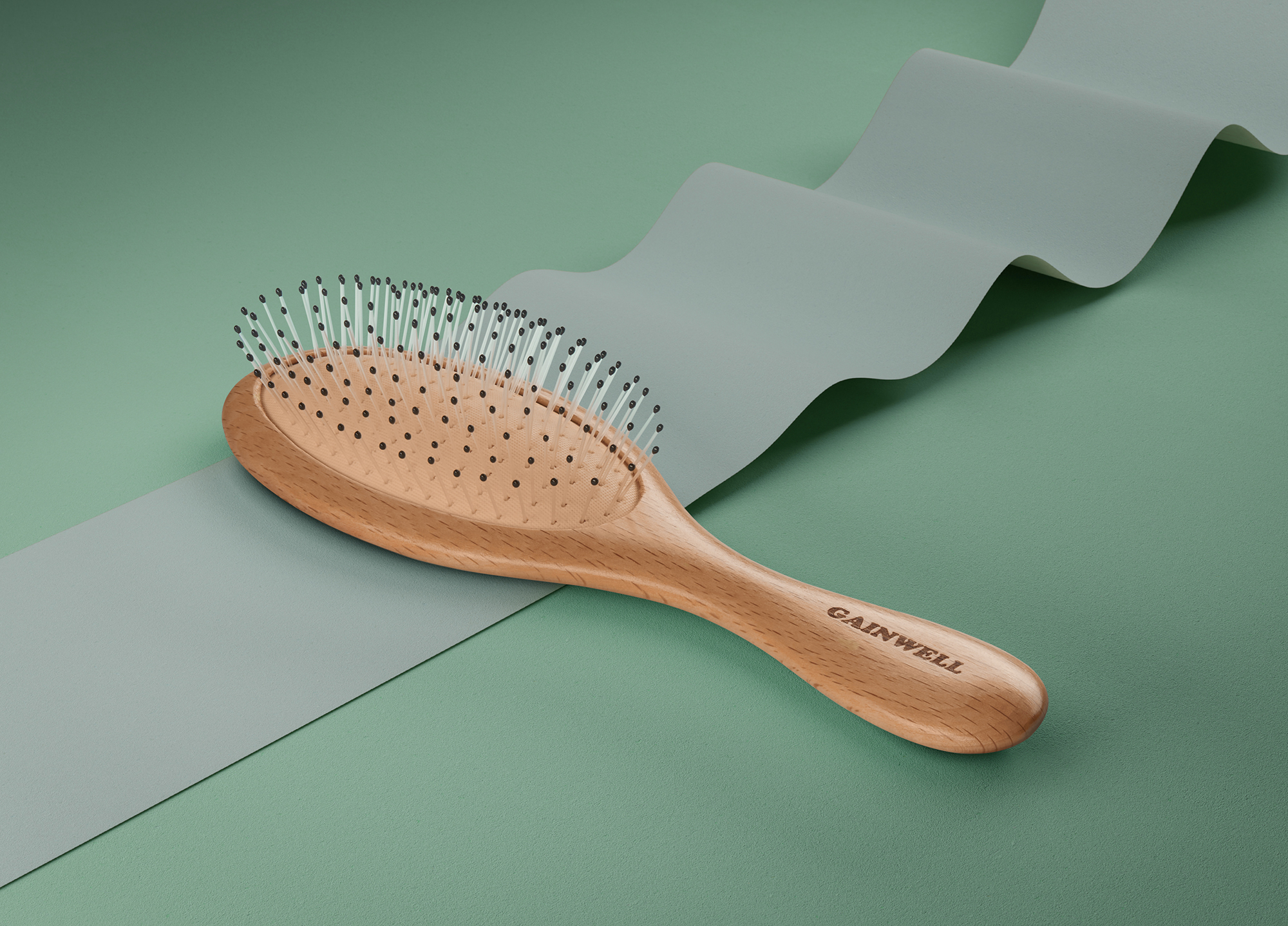 Hairbrush still life product image for website ecommerce use by Ian Knaggs
